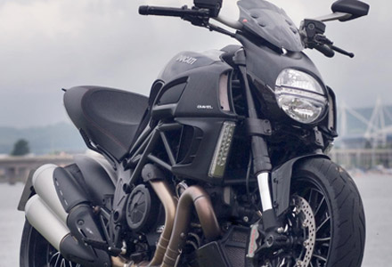 Ride with the Diavel